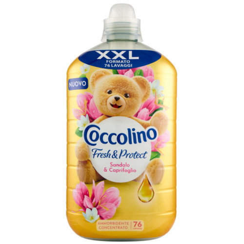 Кондиціонер для білизни Coccolino Fresh&Protect Sandalo & Caprifoglio 76 прань, 1750 мл